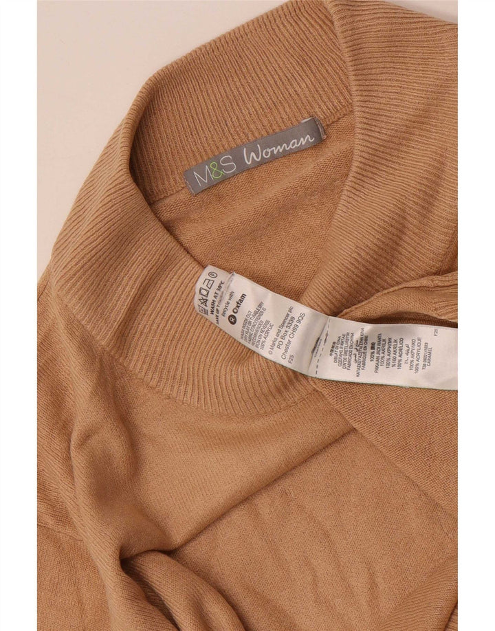 Pulover cu gât țestoasă pentru femei Marks & Spencer UK 16 Maro mare