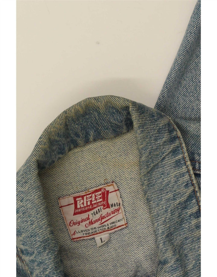 Jachetă de blugi pentru bărbați Rifle UK 40 Large Blue