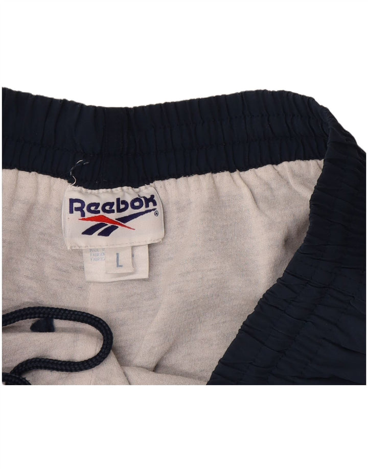 Pantaloni scurți sport pentru bărbați Reebok, nailon mari bleumarin
