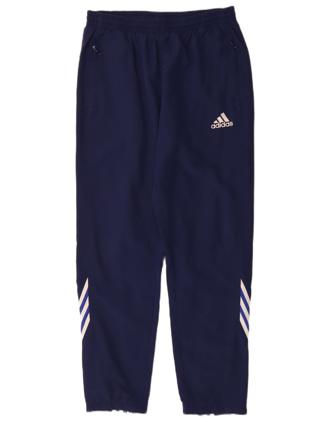 Pantaloni de trening ADIDAS pentru bărbați UK 38/40 Poliester mediu albastru bleumarin