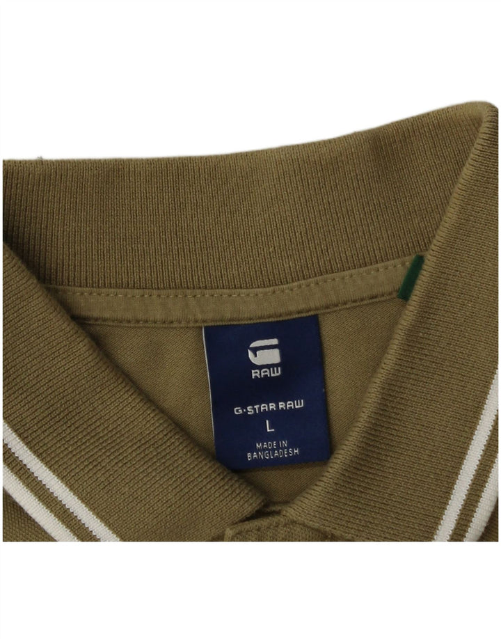 Tricou polo pentru bărbați G-Star Kaki mare