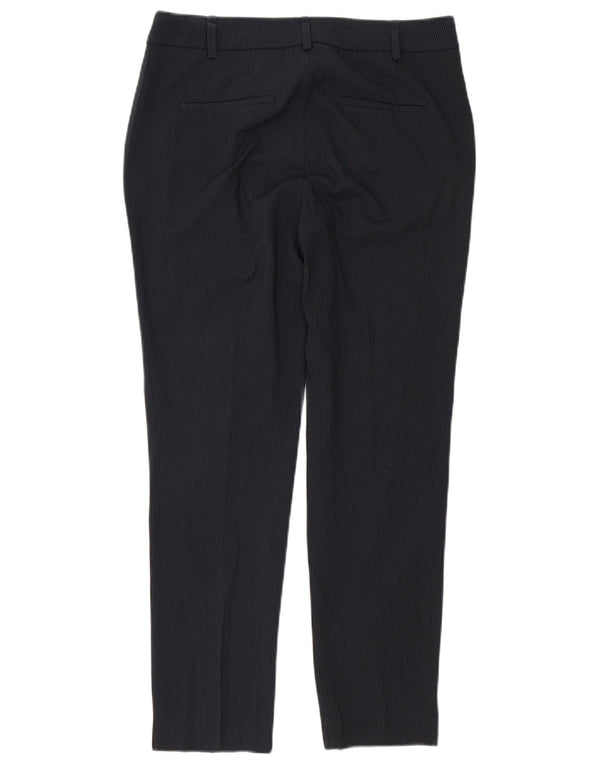 Pantaloni chino slim pentru femei Zara EU 38 Mici L28 L28 Bleumarin cu dungi