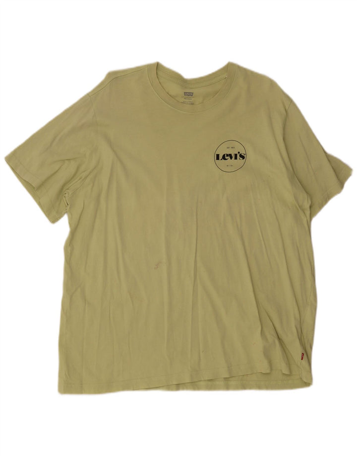 Tricou pentru bărbați Levi's Relaxed Top XL Kaki Bumbac