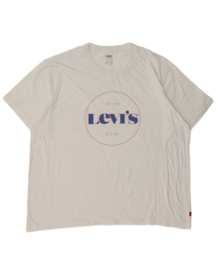 Tricou grafic pentru bărbați Levi's Top XL Bumbac alb