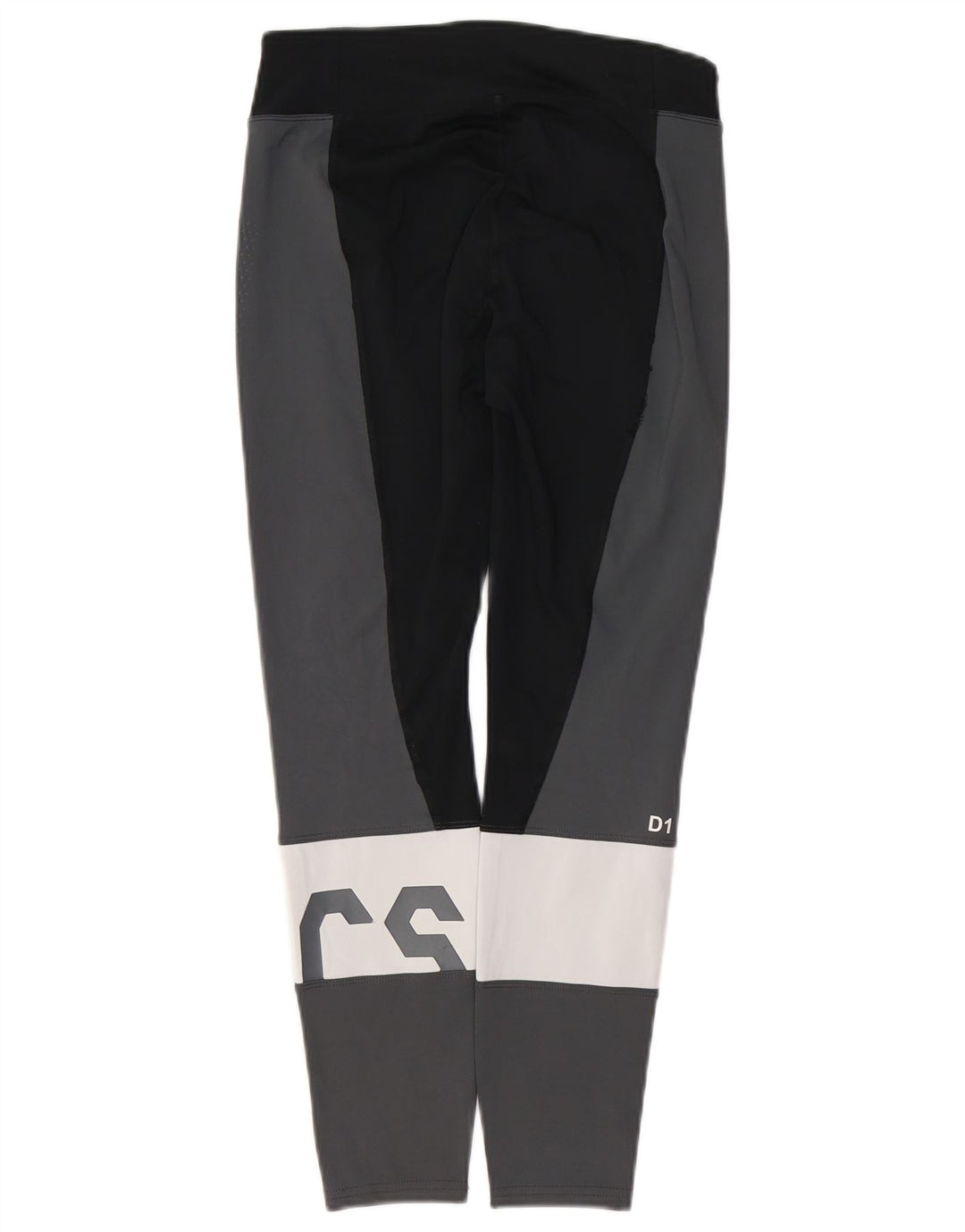Leggings grafic ASICS pentru femei UK 10, gri mic, blocuri de culoare