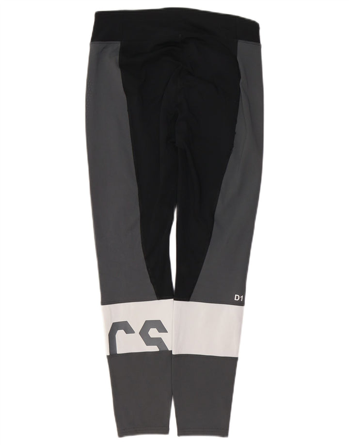 Leggings grafic ASICS pentru femei UK 10, gri mic, blocuri de culoare