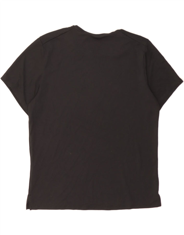 NIKE Mens Dri Fit T-Shirt Top Medium Black Polyester Vintage Nike and Second-Hand Nike from Messina Hembry 