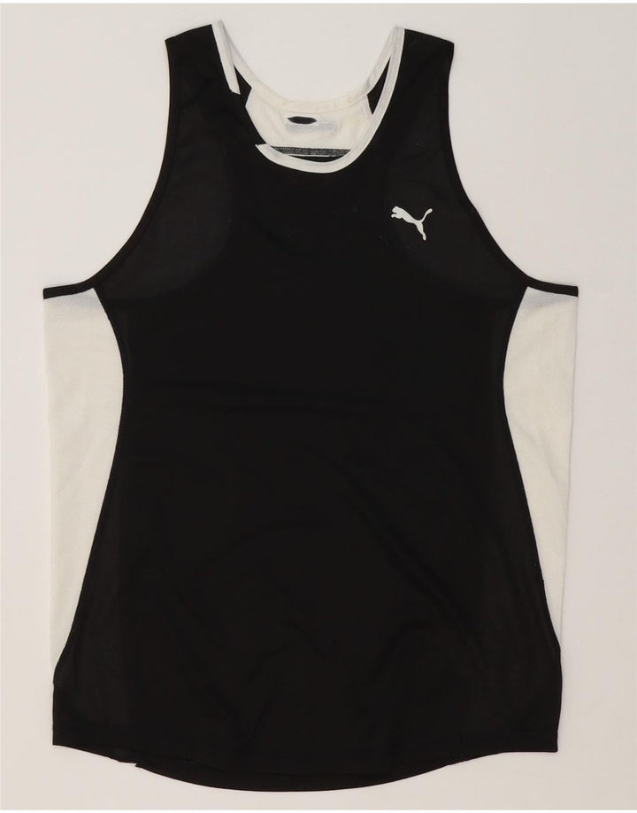 Vestă pentru bărbați Puma, negru mediu, poliester color bloc