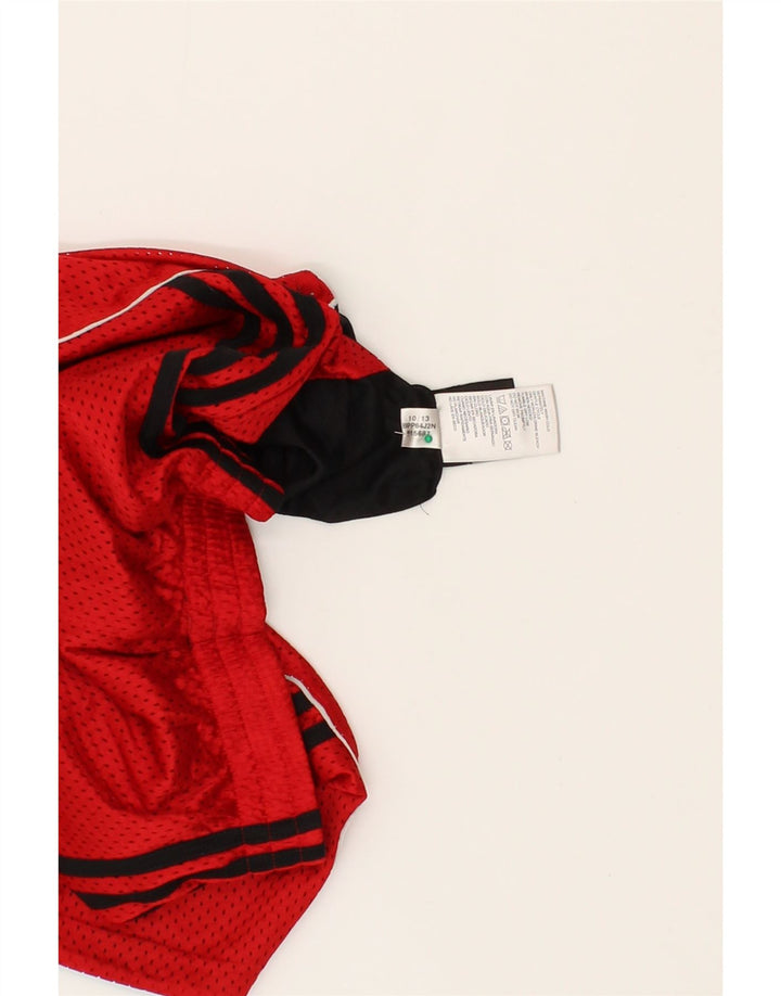 ADIDAS Boys Sport Shorts 7-8 Years Small Red Polyester Vintage Adidas and Second-Hand Adidas from Messina Hembry 