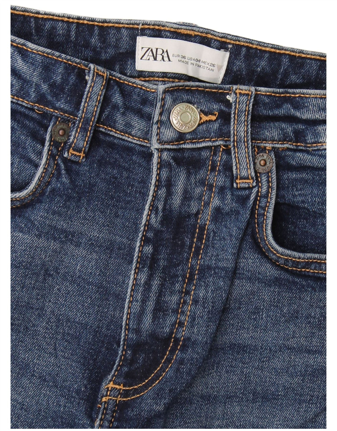 Blugi Zara Femei Bootcut EU 36 XS W26 L25 Bleumarin
