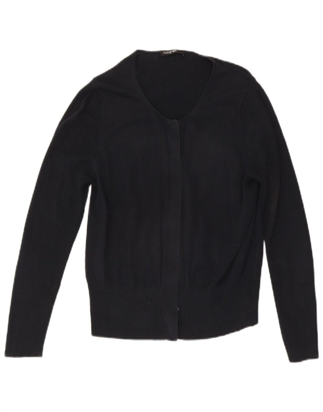 Pulover cardigan cu autograf Marks & Spencer pentru femei UK 16 mare bleumarin