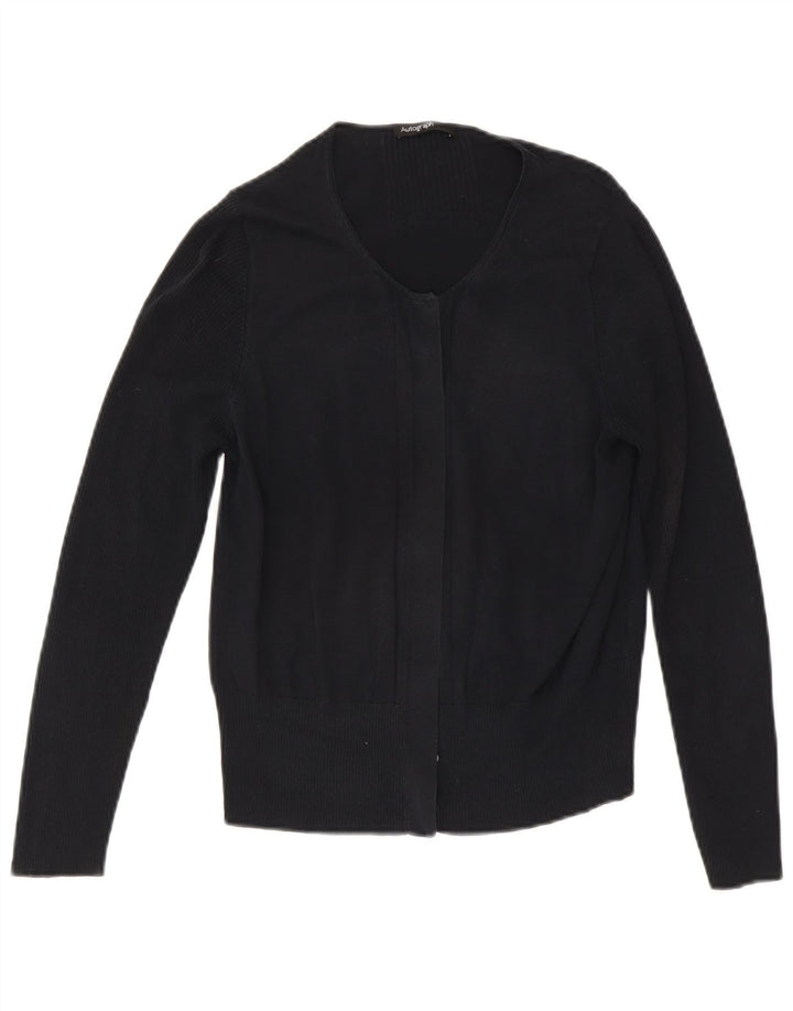 Pulover cardigan cu autograf Marks & Spencer pentru femei UK 16 mare bleumarin
