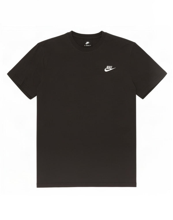Tricou cu croi atletic Nike pentru bărbați Top mediu din bumbac negru