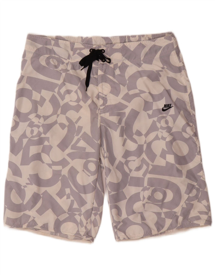 Pantaloni scurți de înot NIKE pentru bărbați, nailon geometric geometric, violet