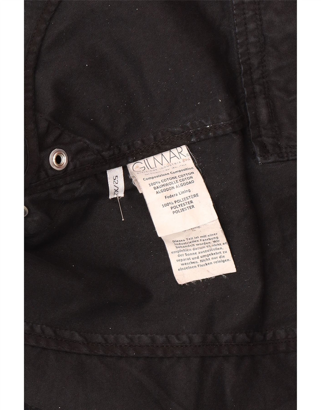 Jachetă pentru bărbați Iceberg din denim cu 2 nasturi IT 52 XL bumbac gri