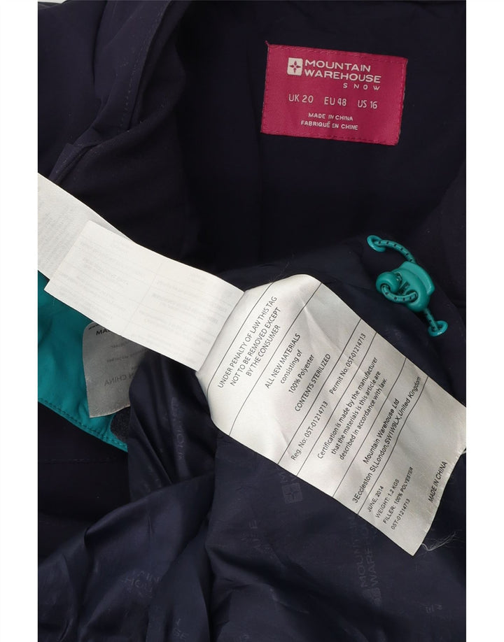 Jachetă Windbreaker pentru femei Mountain Warehouse UK 20 2XL Bleumarin Poliester
