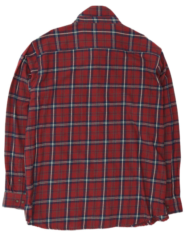 Cămașă de flanel pentru bărbați Cotton Traders 3XL, roșu, carouri