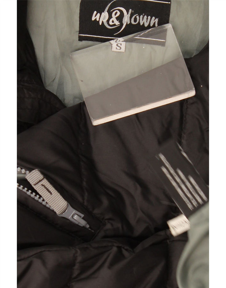 Gilet căptușit pentru bărbați vintage, mic, negru, nailon