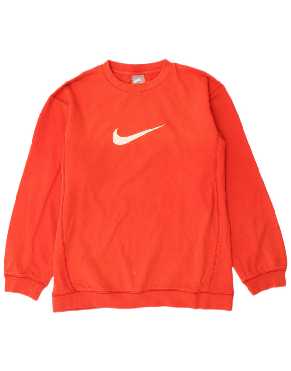 Pulover grafic pentru băieți NIKE 13-14 ani XL bumbac portocaliu