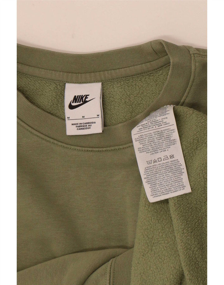 Pulover Nike pentru bărbați, bumbac, verde mediu, sport