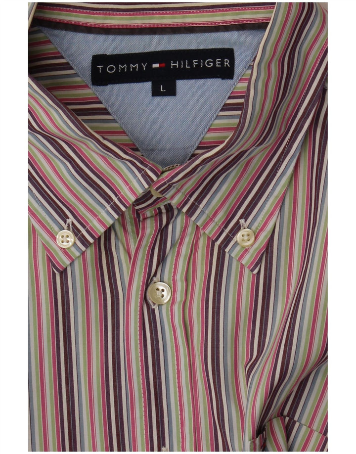 Cămașă pentru bărbați Tommy Hilfiger, cu dungi mari, multicolore
