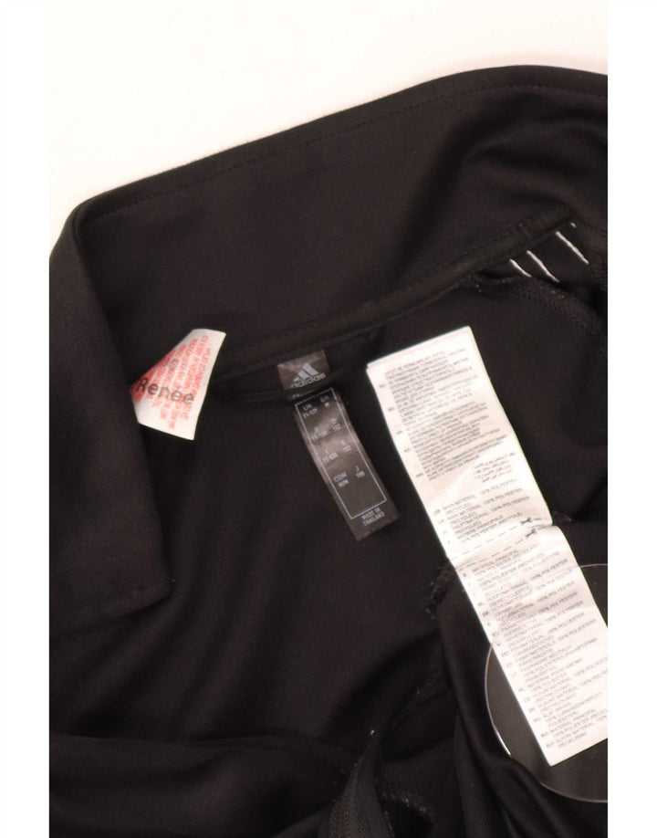 Jachetă Adidas Aeroready pentru trening pentru băieți 11-12 ani, poliester negru