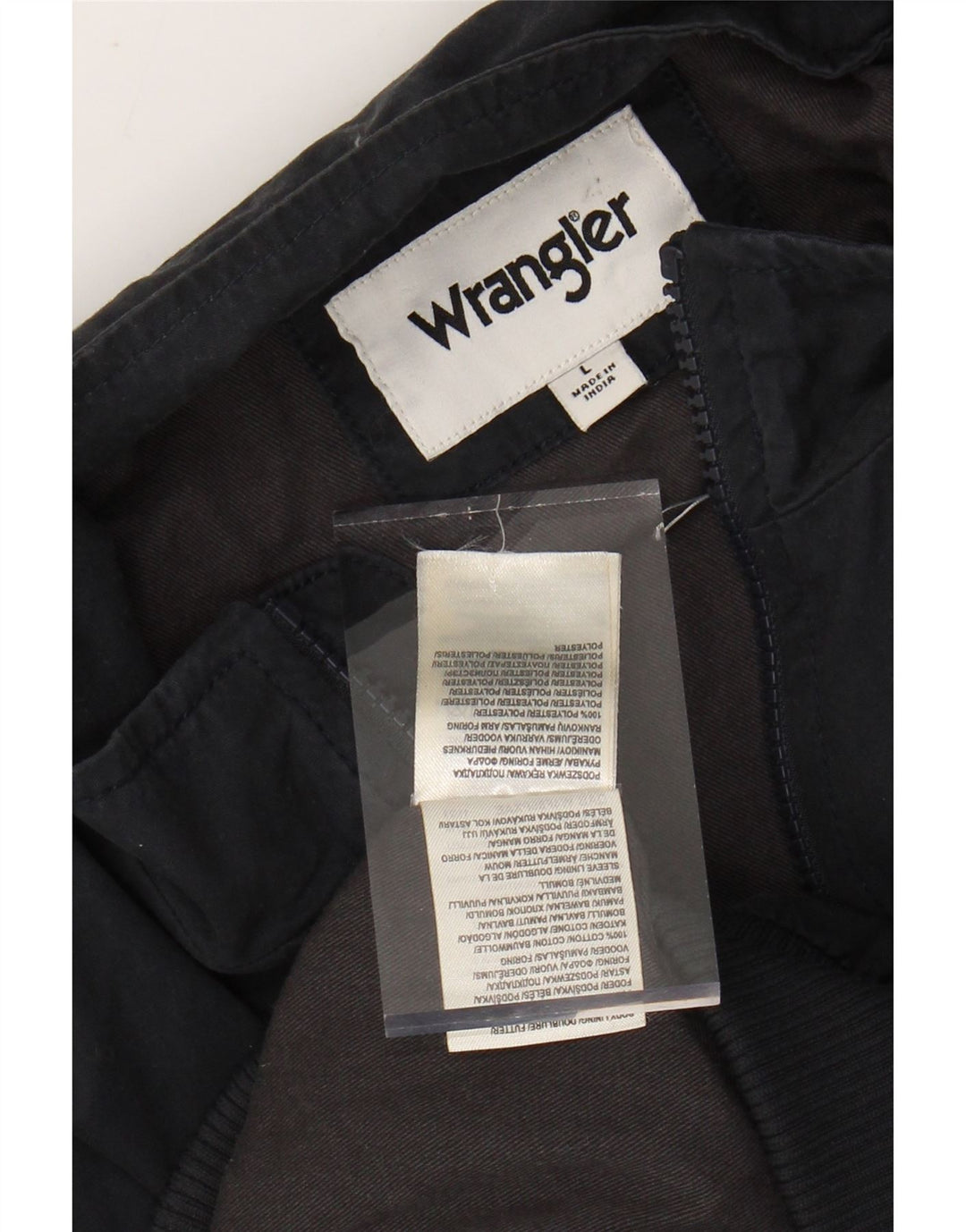 Bomber pentru bărbați WRANGLER UK 40 Poliester negru mare