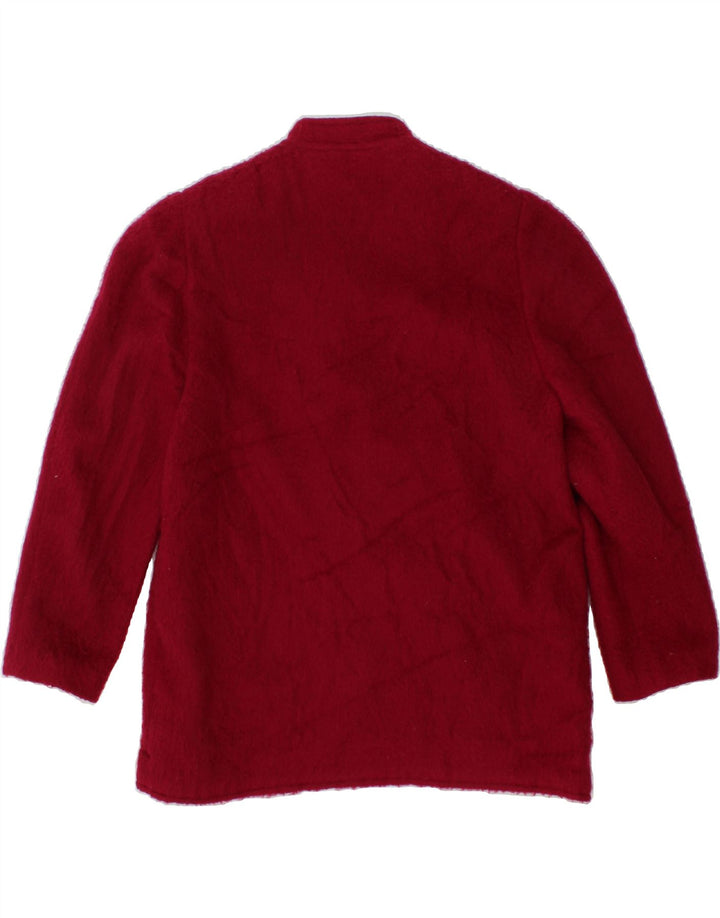 VINTAGE Womens Overcoat UK 14 Medium Red Vintage Vintage and Second-Hand Vintage from Messina Hembry 