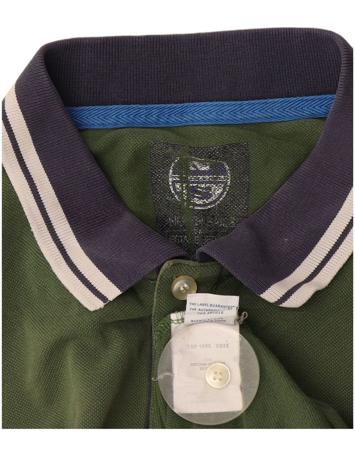 Tricou polo pentru bărbați North Sails XL, bumbac verde