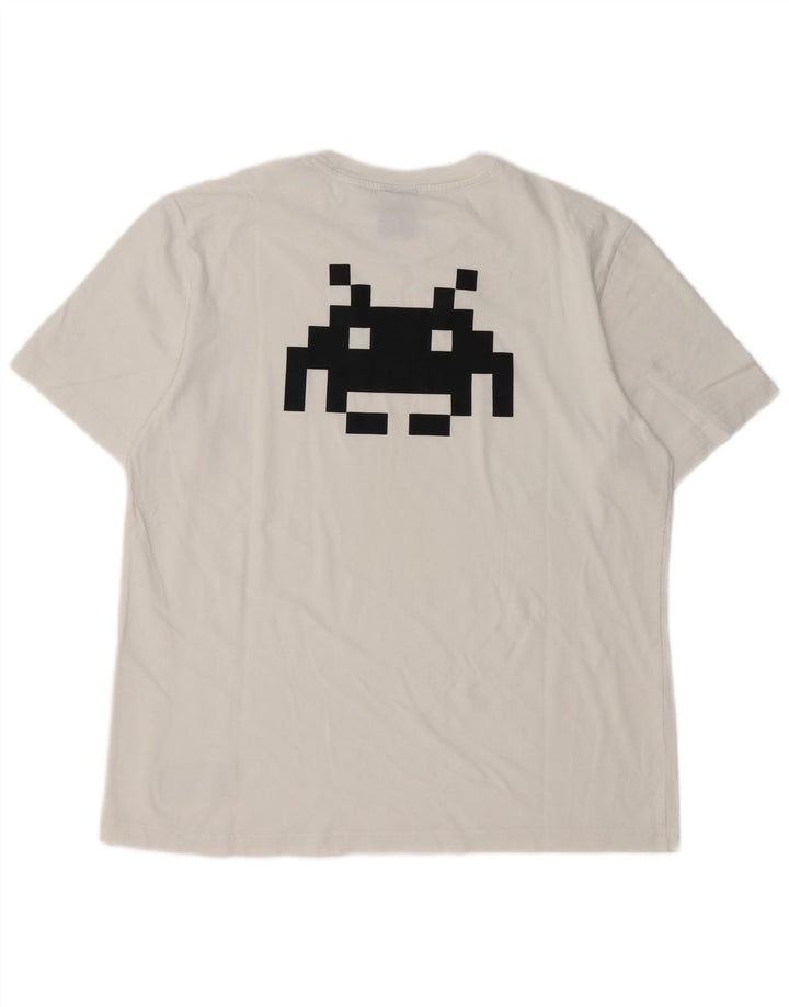 Tricou grafic Champion pentru bărbați Top mare alb