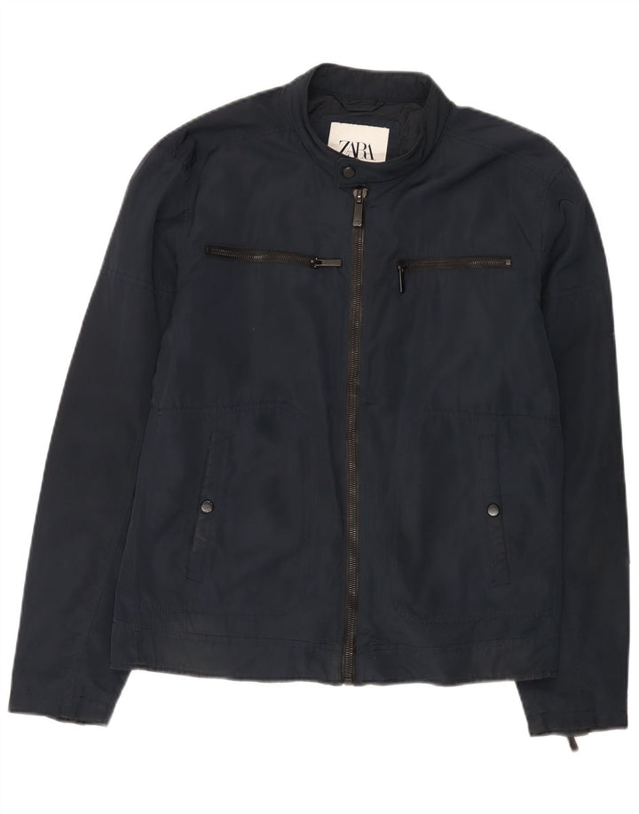Jachetă Utilitară pentru bărbați Zara UK 38 Medium Bleumarin Poliester