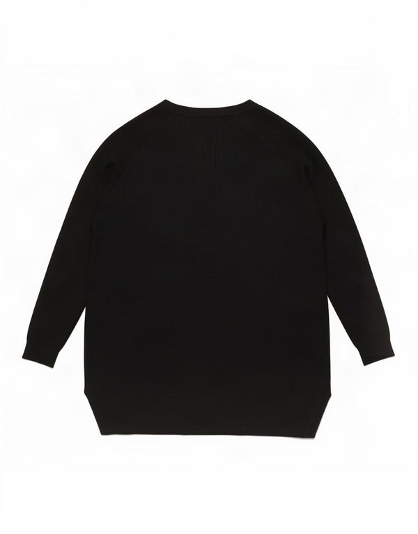 Pulover cardigan deschis pentru femei Marks & Spencer UK 18 XL, viscoză neagră