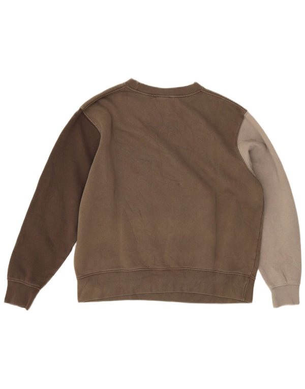 Pulover supradimensionat pentru femei Nike UK 14 Maro mediu Colorblock