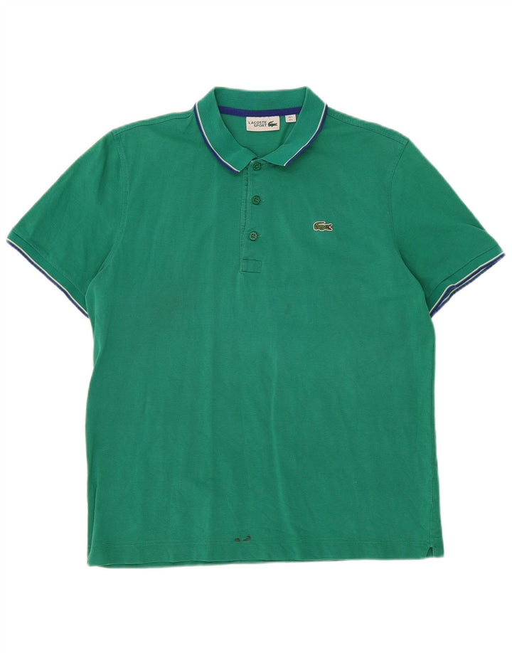 Tricou polo pentru bărbați LACOSTE Mărimea 5, bumbac verde mare