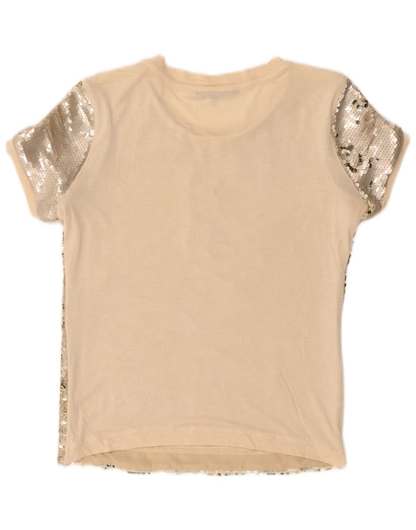 Bluză Guess cu paiete pentru femei UK 10 Small Beige