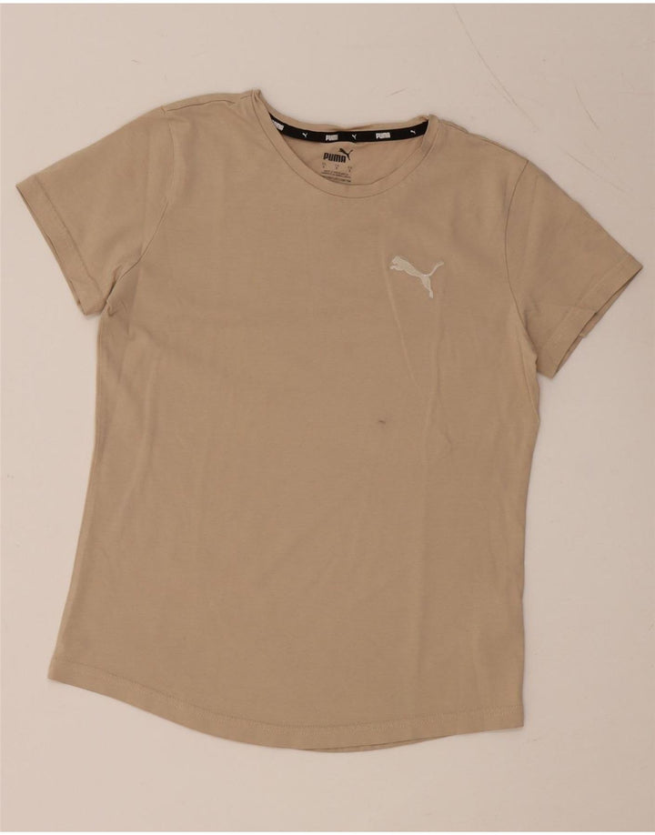 Tricou PUMA pentru femei Top UK 10 Small Beige Bumbac