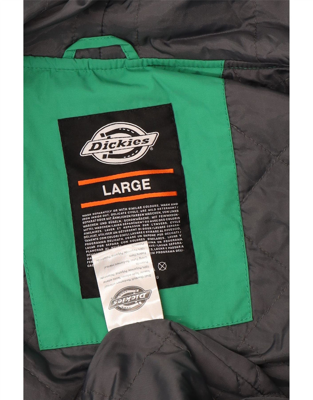 DICKIES Jachetă bomber cu glugă pentru bărbați, mare, verde din poliamidă