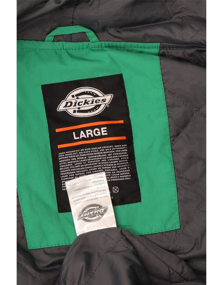 DICKIES Jachetă bomber cu glugă pentru bărbați, mare, verde din poliamidă