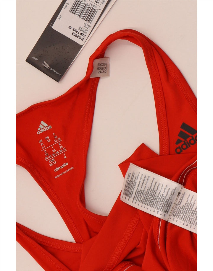 Vestă Climalite pentru femei Adidas UK 4/6 XS poliester roșu