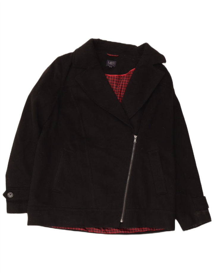 Palton pentru femei Marks & Spencer UK 14 mare negru