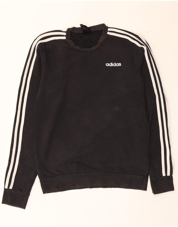 Hanorac pentru bărbați Adidas Jumper mic, negru, bumbac