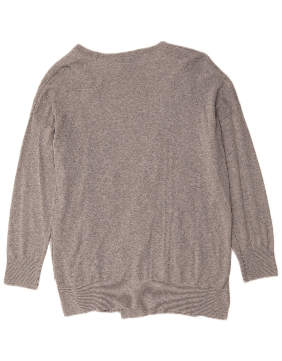 Pulover cardigan pentru femei Marks & Spencer UK 14 bumbac gri mediu