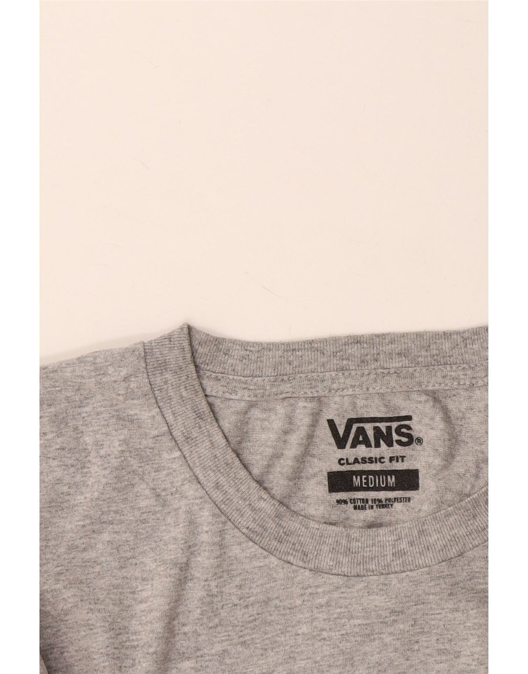 Tricou VANS Classic Fit pentru bărbați Top din bumbac gri mediu