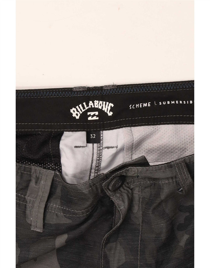 Pantaloni scurți cargo pentru bărbați Billabong W32, camuflaj, gri mediu
