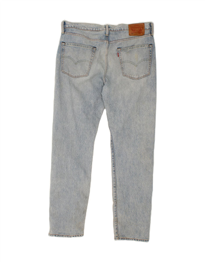 LEVI'S Mens 522 Slim Tapered Jeans W34 L32 Blue Cotton Vintage Levi's and Second-Hand Levi's from Messina Hembry 