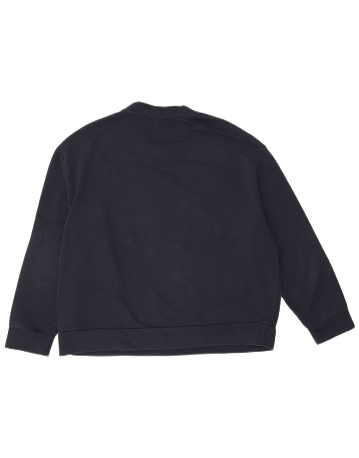 Pulover cu grafic pentru femei Marks & Spencer, UK 14 Medium Bleumarin