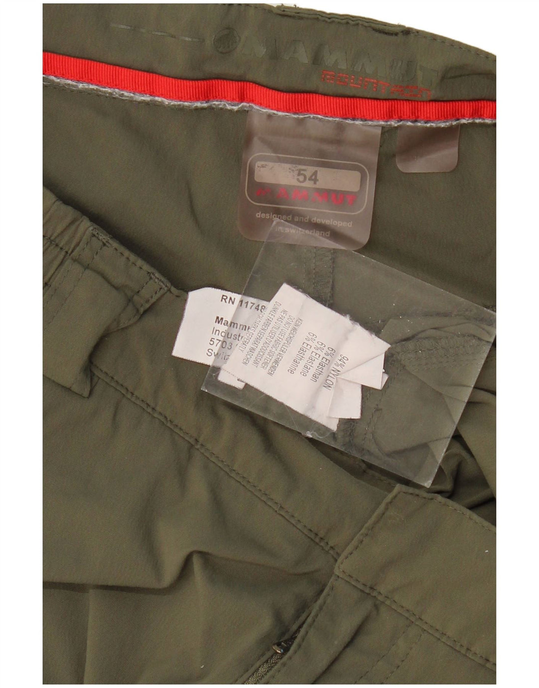 MAMMUT Pantaloni drepți pentru drumeții pentru bărbați IT 54 2XL W36 L32 Kaki Nailon