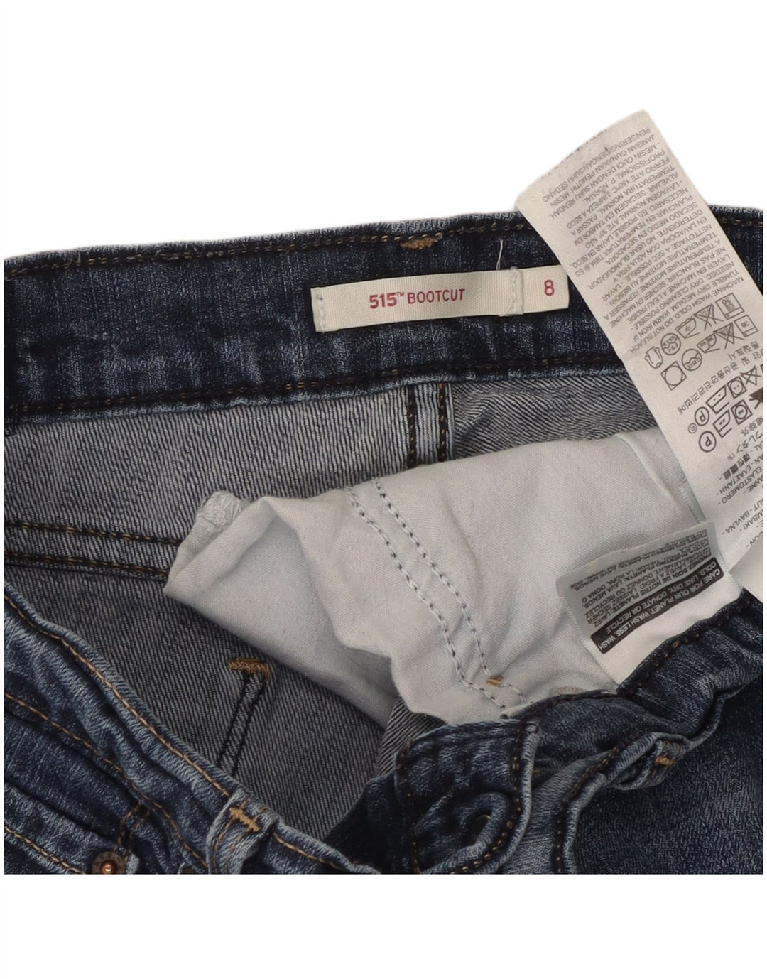 Blugi Levi's 515 Bootcut pentru femei US 8 Medium W30 L29 Blue Bumbac