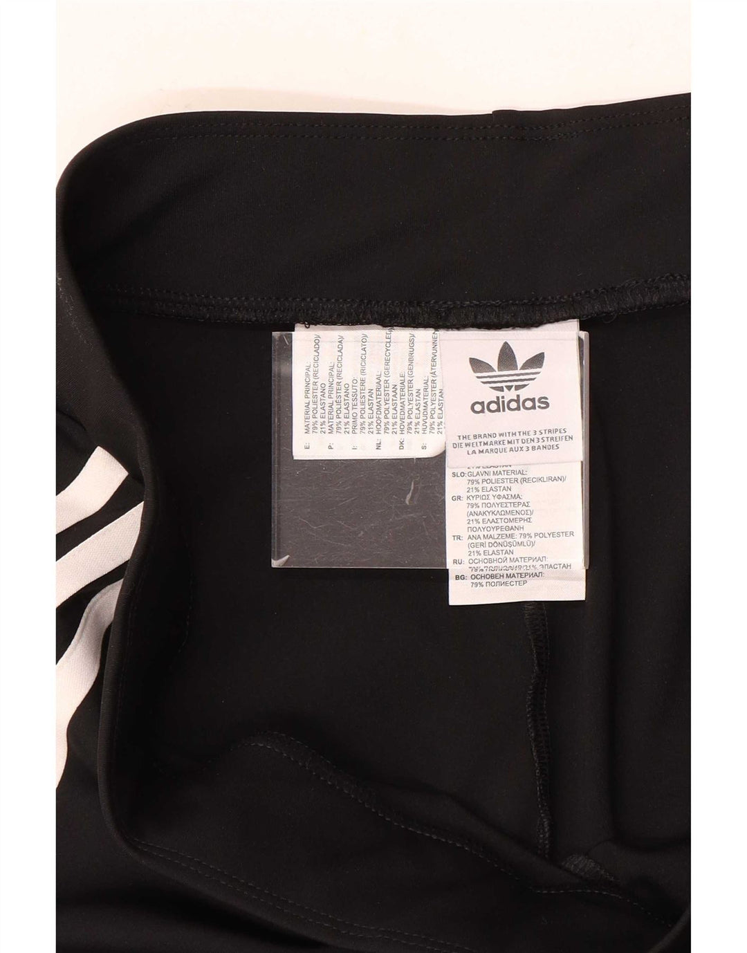Leggings Flare Adidas pentru femei UK 16, mare, negru, poliester