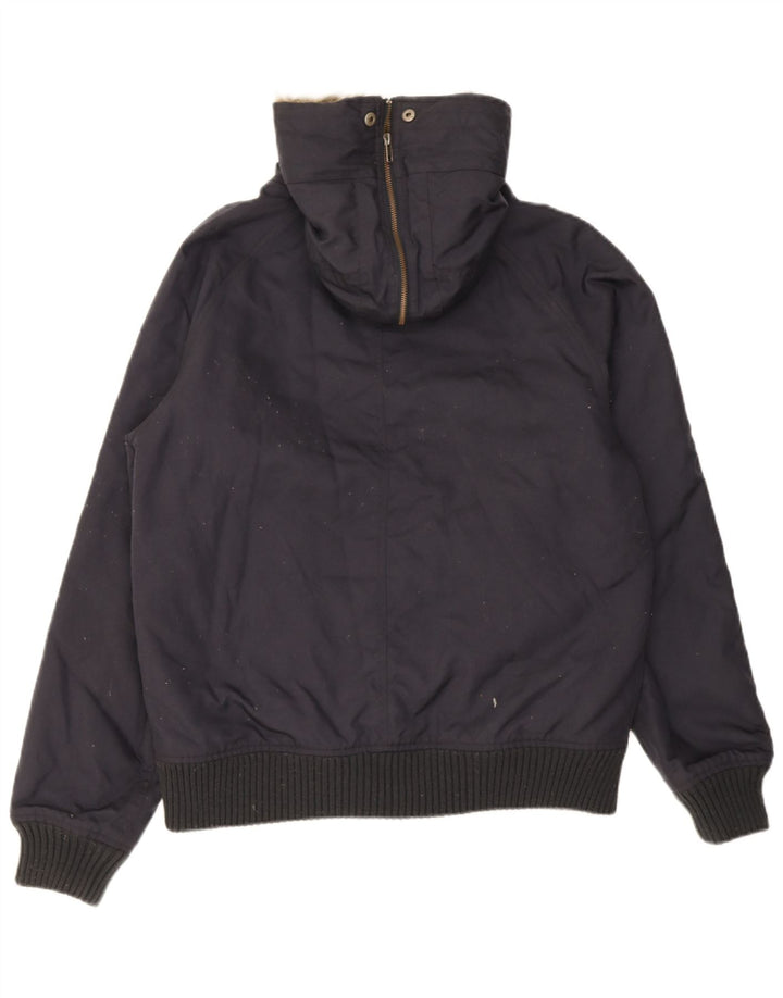 Jachetă bomber cu glugă pentru bărbați Woolrich UK 40, mare, bleumarin